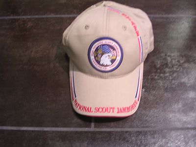 2005 National Jamboree Official Staff Cap, Tan w/ Embroidering, Mint!
