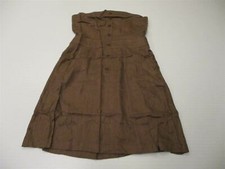 new HOT & DELICIOUS Womens Size M Strapless Button Front Brown Cutout Mini Dress