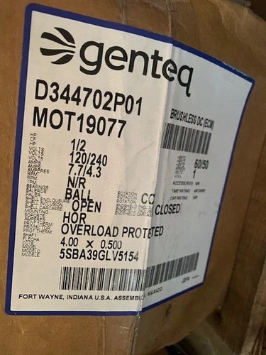 TRANE MOT19077 120/240V ECM Motor - 1/2 HP