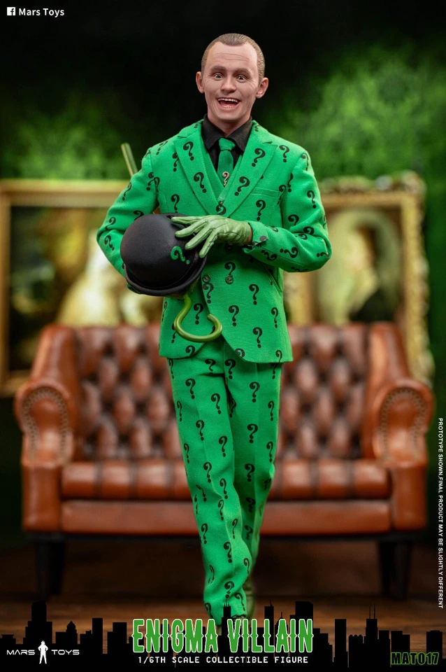 Mars Toys MAT017 1/6 Bat Man 1966 The Riddler Collectible Male Action Figure Toy - Image 4 of 4