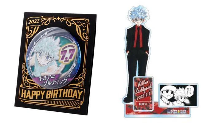 HUNTER × HUNTER Killua Zoldyck 2022 Birthday tin badge & Diorama figure Set  of 2 | eBay