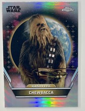 2024 Topps Chrome Star Wars Hyperspace CHEWBACCA Refractor 95 Kashyyyk 