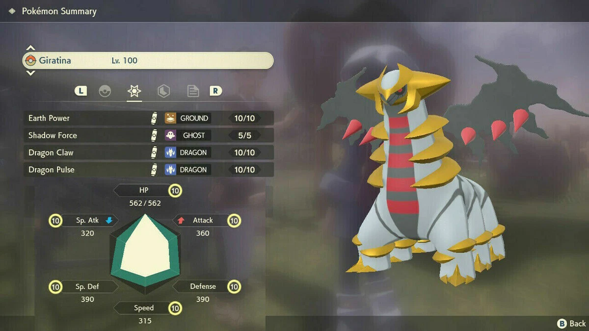 Pick 1 Shiny 6IV Max Stats Effort Legendary Pokemon for Legends