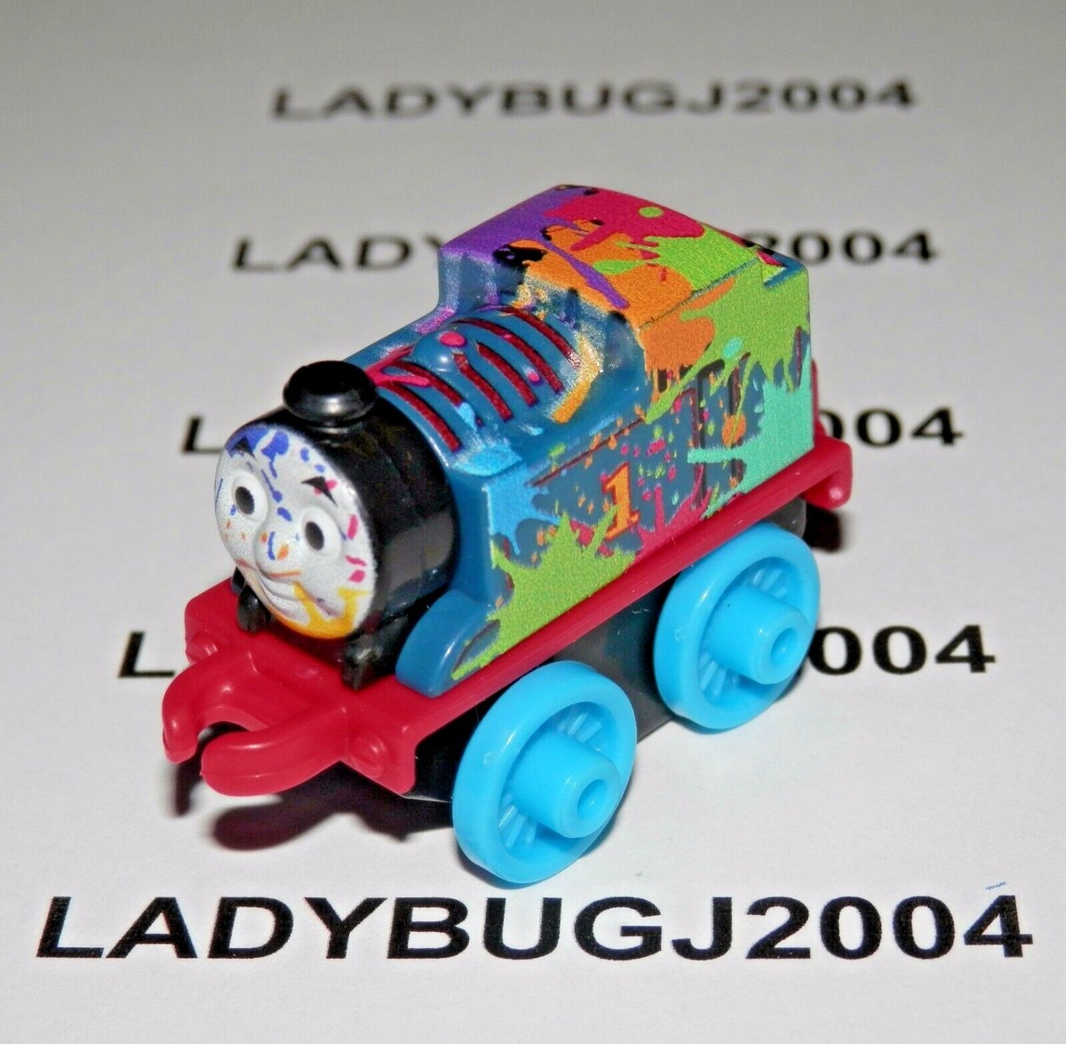 Thomas And Friends Minis 2018/3 NEON SPLATTER THOMAS #215 - NEW