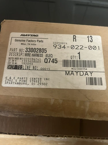 33002805  Dryer Wiring Harness