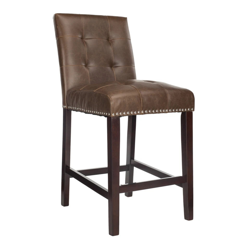 Juego de 2 taburetes de mostrador SAFAVIEH Nikita | marrón/espresso | Foto 3 de 4