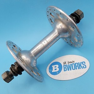 Vintage Schwinn High Flange Front Road Bike Hub Nutted 96mm 36h Alloy France  c3