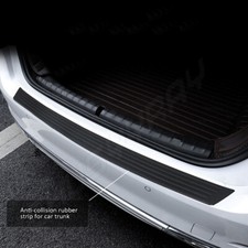 Rubber Rear Bumper Protector Trim Strip Car Trunk Sill Guard Scratch Pad