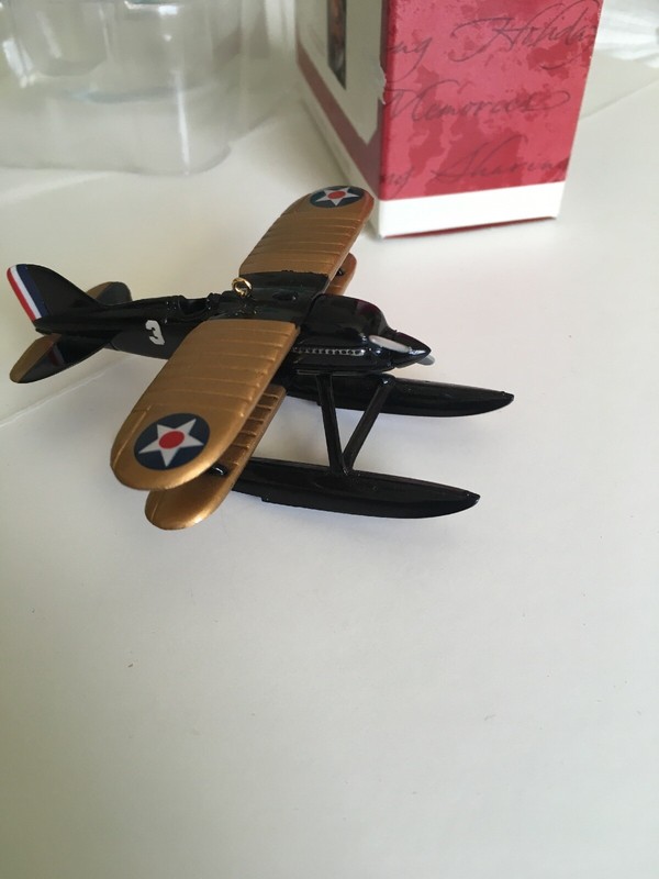 Hallmark Keepsake Ornament Sky’s the Limit Series #3 Curtiss R3C-2 Seaplane Plan