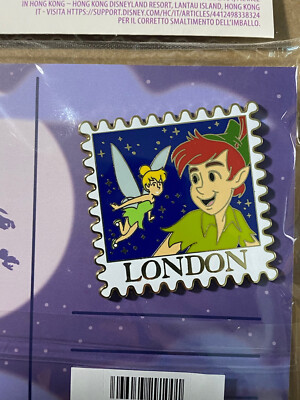 Disney One Family Peter Pan Wish You Were Here Postkarte und Pin LE 1500