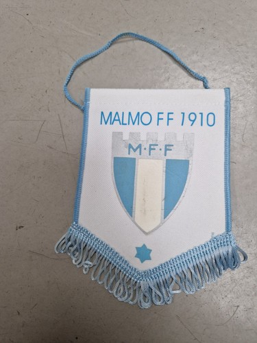 Fanion Vintage Malmö FF - Banderin, Pennant Suède, Décoration Football Rétro