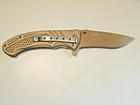 MTech Bronze Color Linerlock - 7 1/2" open, 4" closed, 3 1/2" Blade — photo 3