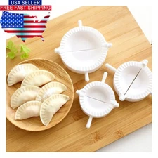 3Pcs Dumpling Mold Pierogi Turnover Ravioli Empanada Dough Press Mould Maker US