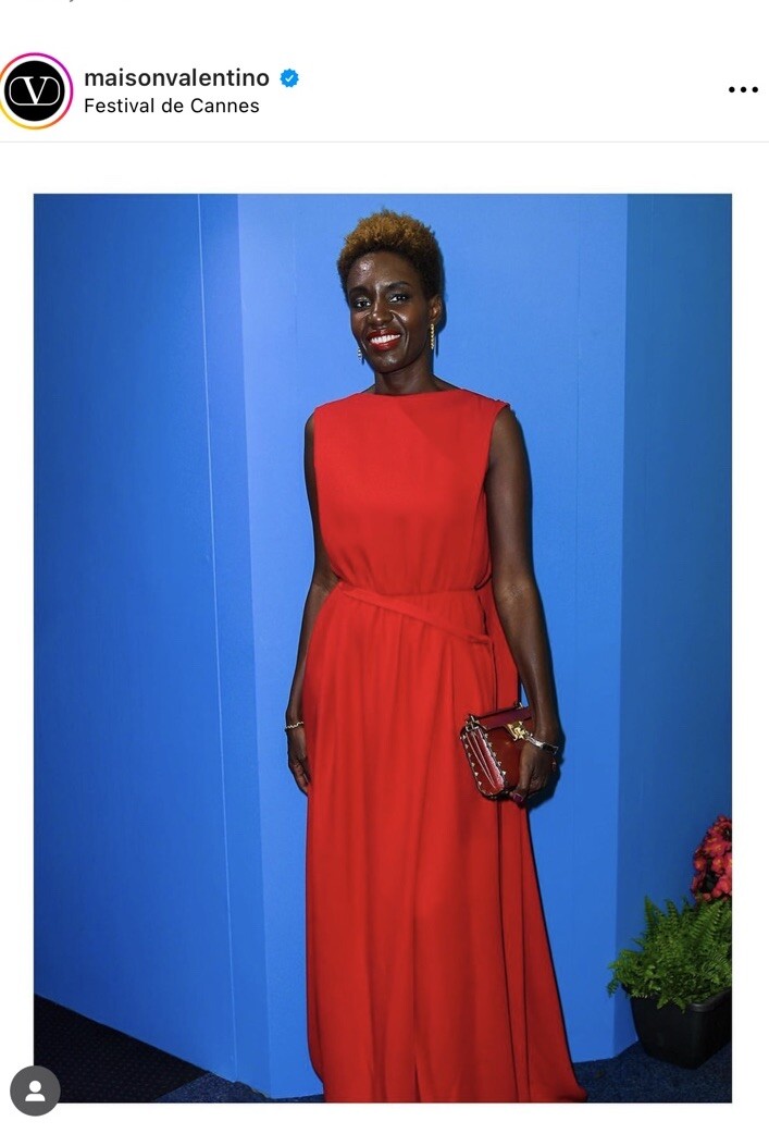 strapless open back dress Valentino S/S 1992 Red Long Dress