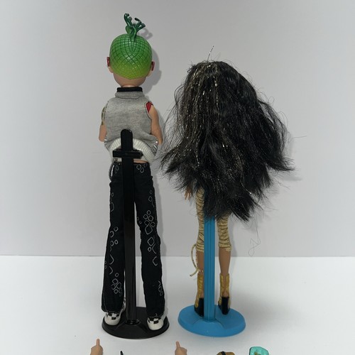 Monster High First Wave Gold Elastic Cleo De Nile And Deuce Gorgon Doll Set Pets - Bild 8 von 23