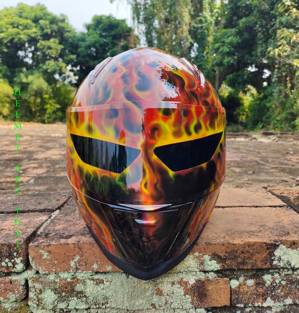 Custom Airbrushed Motorcycle Helmet | eBay