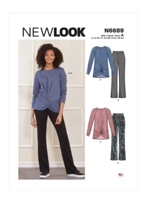 New Look Schnittmuster 6689 Misses Damen Plus Top, Hose Größe 6-18