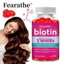 Biotin Capsules Balances Skin System Health Promotes Hair Density & Growth