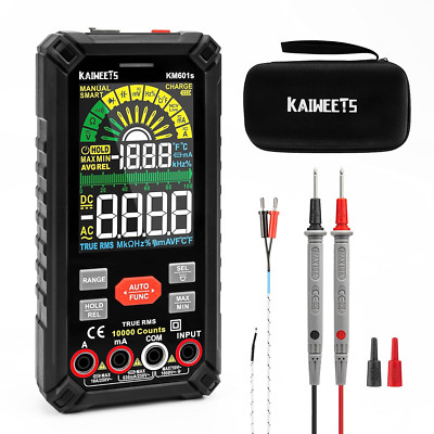 KAIWEETS Multimeter Mit 10000 Zählungen, Wiederaufladbares Digitalmultimeter Mit