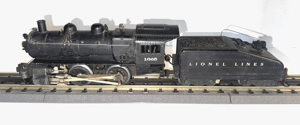 LIONEL O GAUGE 1665 STEAM SWITCHER LOCOMOTIVE W/2403B SLOPE BELL TENDER - Image 2 of 4