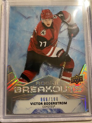 2020-21 UD Series 2 Rookie Breakouts #RB-10 Victor Soderstrom - 66/100