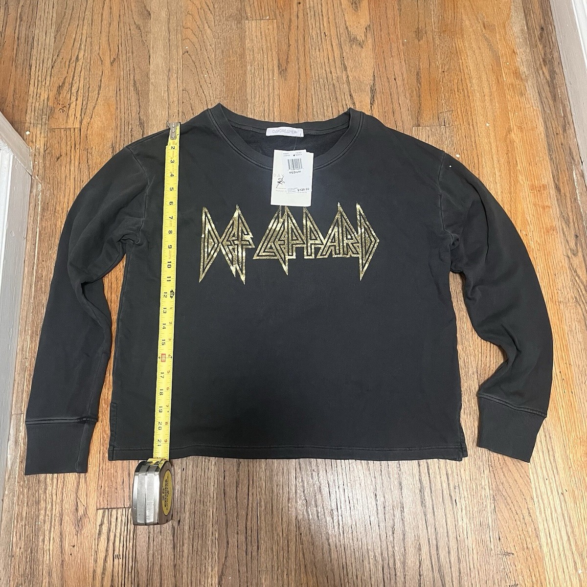 Daydreamer sweatshirt Top def leppard NWT grey size M | eBay