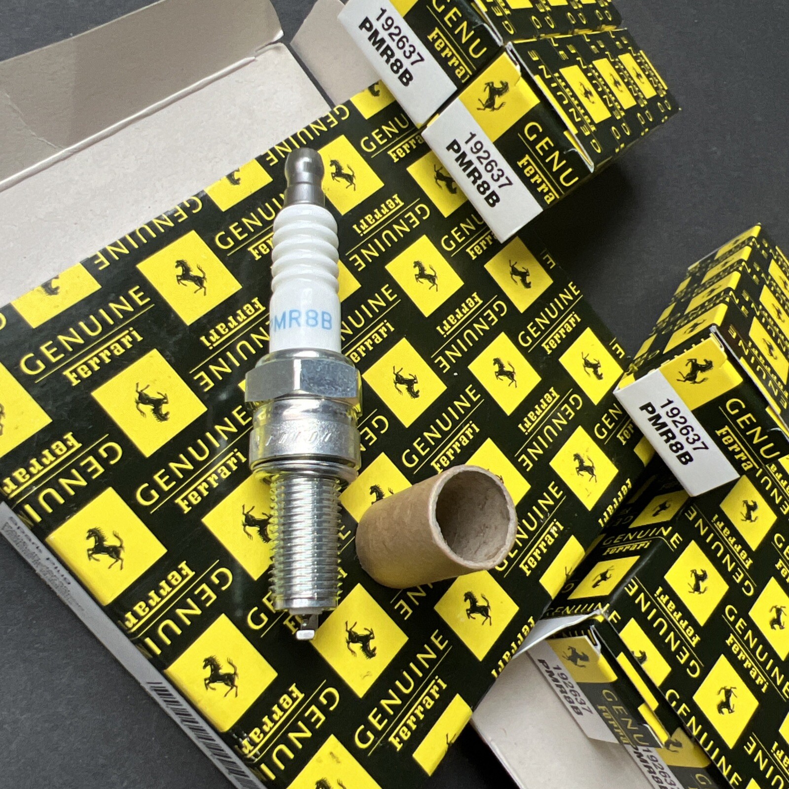 Ferrari NGK Laser Platinum Spark Plugs Set Of 8 Part #192637 PMR8B, Brand New OE