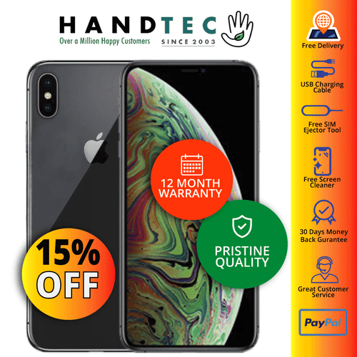 Apple iPhone XS MAX 64GB 256GB 512GB Unlocked - UK Model - PRISTINE A+ - Afbeelding 2 van 3