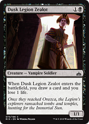 DUSK LEGION ZEALOT x4 ~mtg NM Rivals of Ixalan 4 Common Vampire | eBay
