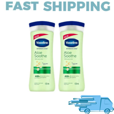 2X Vaseline Intensive Care Aloe Soothe Body Lotion 400ml