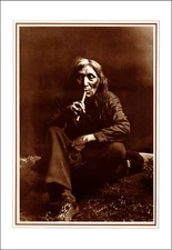 1976 Vintage Print Edward Curtis Piegan Man Native Indigenous American Tribe