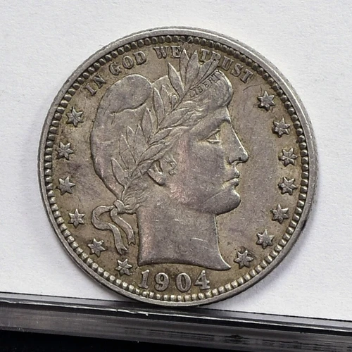 1904-O Barber Quarter Dollar - Ch XF (#58792-L)