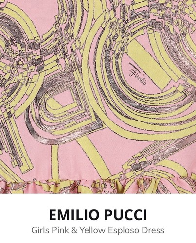 **EMILIO PUCCI**Pink Esploso Print Dress, Junior Couture**Size 3**MSRP$517.00 - Picture 5 of 5