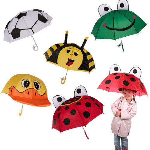 Kinderregenschirm Biene Ente Frosch Fußball Marienkäfer Ø70cm Regenschirm Kinder - Afbeelding 1 van 6