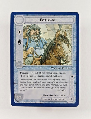 Forlong - Middle Earth CCG card (1995 ICE) MECCG Wizards Unlimited Character