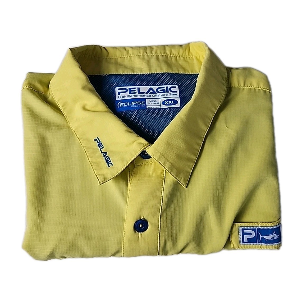 Chemise Pêche PELAGIC Eclipse Guide Homme Rouge/Orange, UV 50, Manches Longues - Taille XL