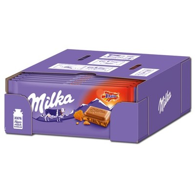 (19,40 /1kg) Milka Daim Schokolade, 24 Tafeln je 90g