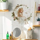 NEW Fairy Decal Pink Flowers Wreath Girls Bedroom 18"x18" Self-Adhesive Art #94 — photo 4