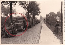 OFoto GebJäger 100 Kolonne Abfahrt zur Westfront 1940 WK2