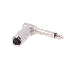 90 Degree Jack Solder Connector 6.35mm Plug Right Angle Male Mono Plug