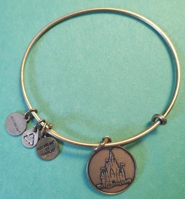 2015 ALEX & ANI Energy DISNEY Charm Bangle Bracelet In Gold Tone 