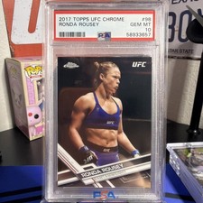 2017 Topps Chrome UFC Ronda Rousey #98 PSA 10 - POP 35