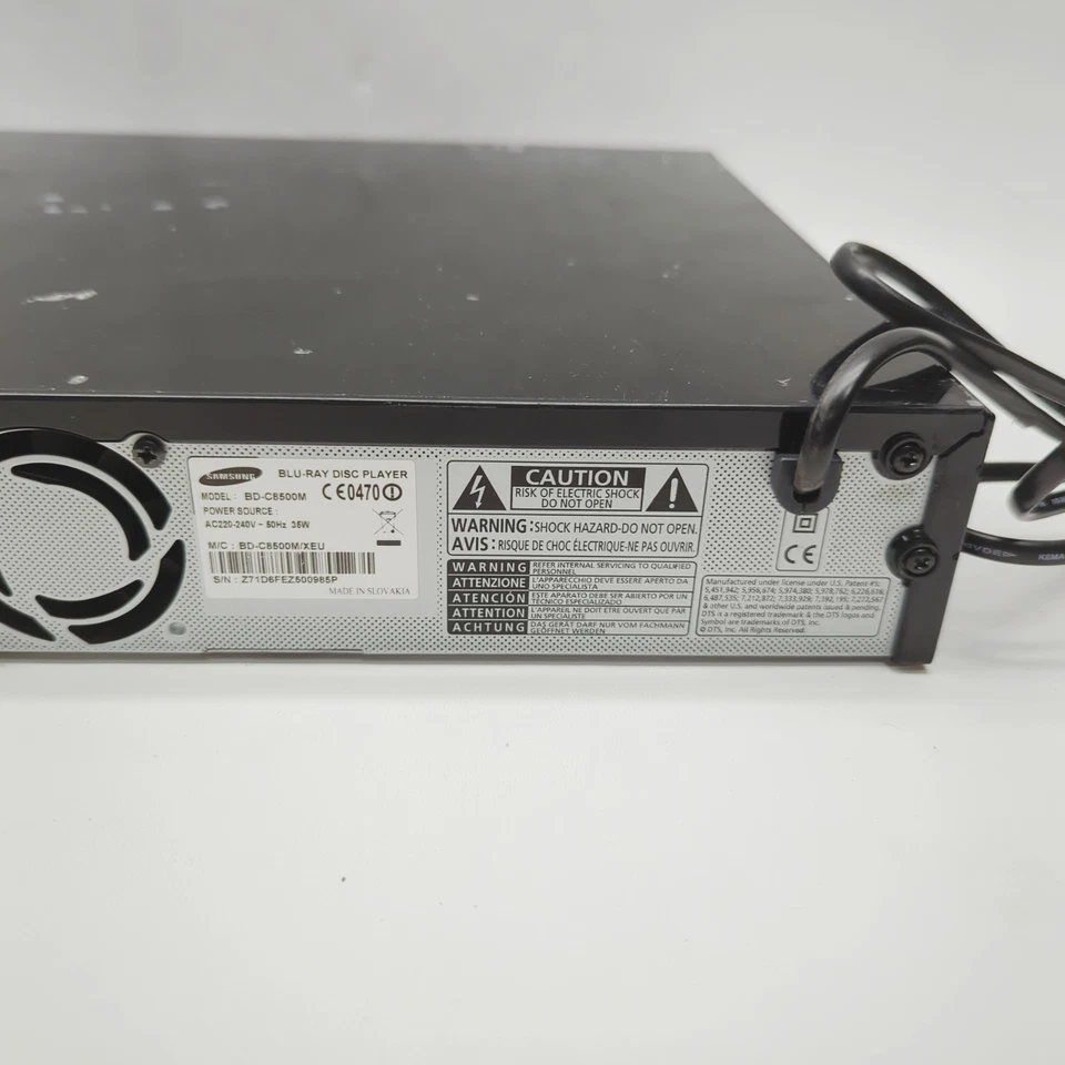 Samsung BD-C8500M 3D BLU-RAY DVD Player 500GB HDD Freeview HD Recorder HDMI - Image 4 of 4
