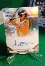 2023 Bowman Sterling - Prospect Autographs Henry Bolte #PA-HB Refractor #124/150