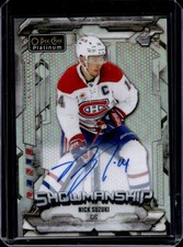 2024-25 O-Pee-Chee Platinum Nick Suzuki Showmanship Rainbow Auto #S-4 Canadiens