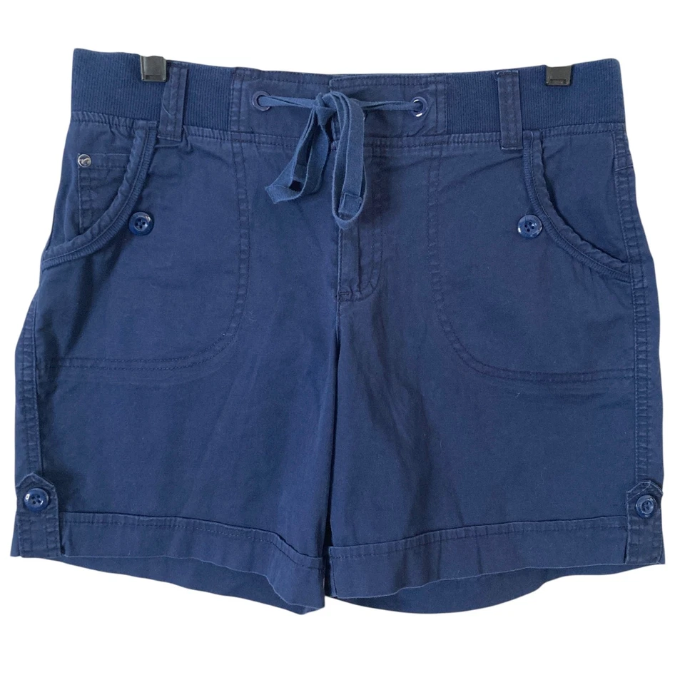 Pantalones Cortos Gloria Vanderbilt Mujer Talla 6 Azul Marino Carga  Foto 3 de 4