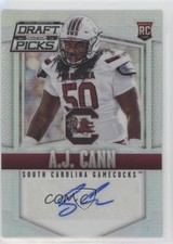 2015 Panini Prizm Collegiate Draft Picks Silver AJ Cann #159 Auto l8m