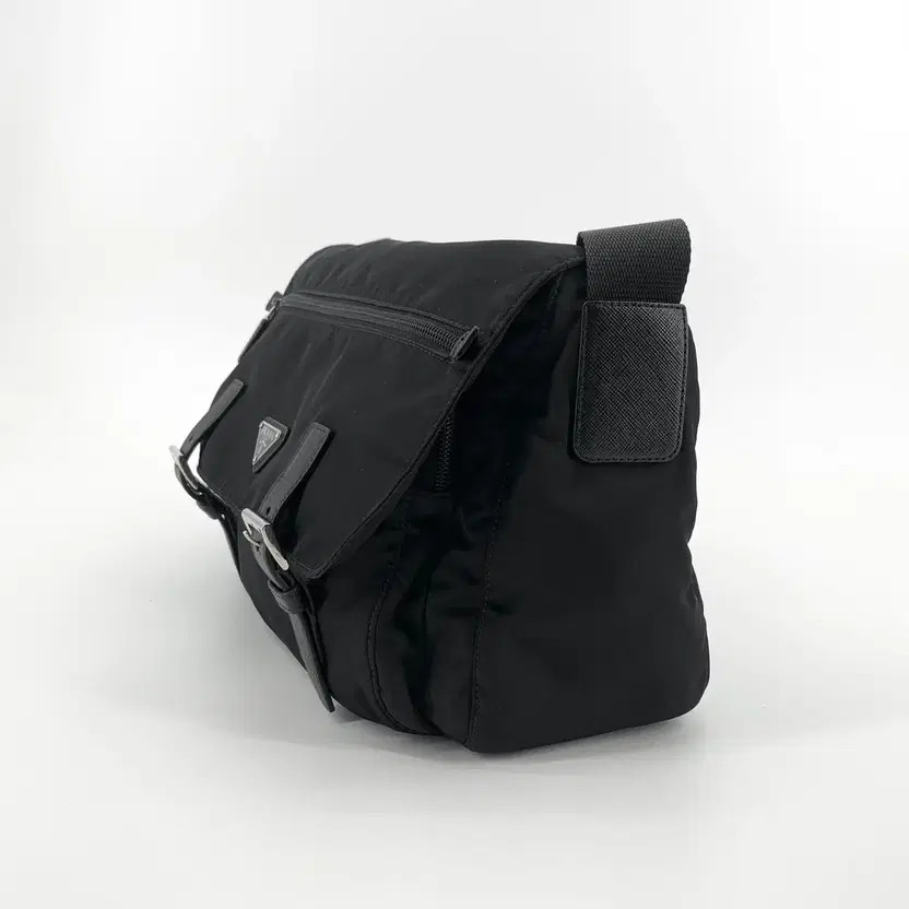 Prada Nylon Triangular Logo Messenger Crossbody Bag thumbnail 3