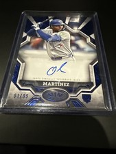 2025 Topps Tier One - Breakout Autographs Orelvis Martinez #BOA-OM Blue Foil /99
