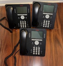 Lot Of 3 Avaya 9608 700580585 Gigabit IP Phone Charcoal Grey Very clean